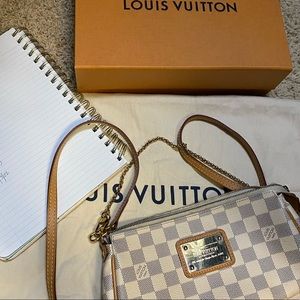 Louis Vuitton Purse! Eva in Damier Azur, 3 ways to wear!